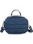 Kapitone Şık Bayan Çapraz El ve Omuz Çantası Lacivert 3