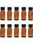JUNİBELİW 10 Adet 20 ml Amber Mini Cam Şişe Çok Amaçlı Plastik Kapaklı Shot Şişesi 10X20 ml 1