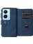 Vıvo V29 Lite Için Kılıf Pu Deri Manyetik Kapatma Onbeş Kart Yuvaları Fermuar Cep Telefon Kılıfı (Yurt Dışından) 4