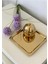 Paslanmaz Çelik Gold Renk Sunum Tepsisi 21 X21 cm Çay Kahve Pasta Tatlı Servis Sunum Tepsisi 2 Adet 4