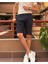 Erkek, Slim Fit, Pamuklu Kumaş, Nakış Detaylı Şort 24INP278 2