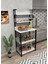 Mutfak Dolabı Raflı Çok Amaçlı Düzenleyici Mutfak Dolabı Banyo Dolabı Kahve Köşesi Mdf 170 Cm 4