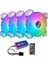 120MM Fan Soğutma Uzaktan Kumanda ile Pc Bilgisayar Kasası Fan Ayarlanabilir Sessiz Soğutucu Dilsiz Rgb Ventilador Radyatör (Yurt Dışından) 1