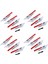 16 x Bıçaklar S107 S107G Gyro Uzaktan Kumanda Helikopter Yedek Parça Onarımı Kırmızı (Yurt Dışından) 1