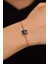 Safir Taşlı Rose Lotus Çiçeği Gümüş Bileklik 1