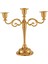 3-Mum Metal Şamdan Uzun Mumluk Düğün Olay Şamdan Mum Standı (Altın) (Yurt Dışından) 1