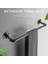 Vintage Endüstriyel Boru Havlu Tutucu Duvara Monte Metal Havlu Askısı Bar Banyo Asılı Askı Aksesuarları Siyah (Yurt Dışından) 2