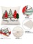 Noel Yastık Kapakları 18X18 4 Set Çiftlik Evi Atmak Yastıklar Yastık Kılıfı Ev Dekor Için (Yurt Dışından) 2