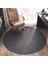 Iskandinav Retro Yuvarlak Merkezi Halı Oturma Odası Bilgisayar Sandalyesi Mat Salon Olmayan Zemin Halı Oda Olmayan Mat Siyah (Yurt Dışından) 2