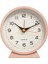 4,5 Inç Pille Çalışan Antika Retro Analog Çalar Saat, Işıklı Küçük Sessiz Başucu Masası Metal Saat (Pembe) (Yurt Dışından) 1