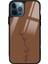 Apple iPhone 15 Pro Kahve Silüet Tasarımlı Glossy Telefon Kılıfı 1