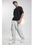 Erkek Siyah Basic Düz Baskısız Oversize Salas Boyfriend T-Shirt 2