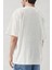 Erkek Dont Say Kabarık Baskı Beyaz Oversize Salas Boyfriend T-Shirt 3
