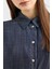 Regular Fit Kemerli Mini Denim Elbise Bayan Elbise 3DYA64 Y15PZ 1500 4