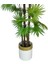 Yapay Ağaç Yelpaze Palmiye 4katlı Fanpalm 32 Yaprak Altın Kemerli Beyaz Saksıda 170*65CM 3