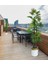 Yapay Ağaç Yelpaze Palmiye 4katlı Fanpalm 32 Yaprak Altın Kemerli Beyaz Saksıda 170*65CM 5