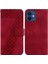 iphone 12 Mini Flip Folio Kapak Cüzdan Kabartmalı Desen Pu Telefon Kılıfı (Yurt Dışından) 1
