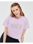 Graphic T-Shirt W Short Sleeve Kadın Lila Tshirt S221460-505 5