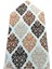 Büyük Boy 75X140CM, Mihraplı, Yumuşak Dokulu Seccade-Kahve Krem 1