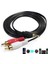 1.5 Metre Stereo Lale Kablo Ses Sistemi Kablosu Aux Rca 1.5m Stereo 2 Rca Erkek Kablo 3.5mm 1