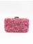 032 1700 Taşlı Abiye Çanta Gece Çantası Clutch Pembe Standart 1