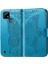 Realme C21Y/C25Y Kelebek Kanatları Flip Darbeye Dayanıklı Deri Telefon Kılıfı (Yurt Dışından) 3