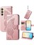 Galaxy S24 Kelebek Kanatları Flip Darbeye Dayanıklı Deri Telefon Kılıfı (Yurt Dışından) 1