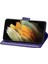 Galaxy S21 Ultra Kelebek Kanatları Flip Darbeye Dayanıklı Deri Telefon Kılıfı (Yurt Dışından) 5