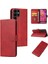 Galaxy S22 Ultra Deri Folio Flip Case Manyetik Karbon (Yurt Dışından) 1