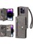 Iphone 14 Için Kılıf Pro Max Fermuar Cüzdan Kapak Kart Tutucu Manyetik ile (Yurt Dışından) 1