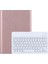 DY-E10 Bluetooth Klavye Koruyucu Deri Kılıf Rose Gold (Yurt Dışından) 1