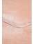 Pembe Oval Post Halı Peluş Yumuşak Kaymaz Dot Taban 5