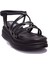 DZA07-1241312C Siyah Günlük Ortopedik Kadın Sandalet 1