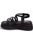 DZA07-1241312C Siyah Günlük Ortopedik Kadın Sandalet 3