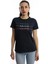 Kadın Hello Lovely Yazı Baskılı T-Shirt Lacivert 1