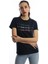 Kadın Hello Lovely Yazı Baskılı T-Shirt Lacivert 2