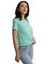 Kadin Bisiklet Yaka Baskılı Basic T-Shirt Turkuaz 2