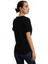 Kadın Sardinia Baskılı V Yaka T-Shirt Siyah 3
