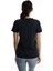 Kadın Good Vibes Only Yazı Baskılı T-Shirt Lacivert 3
