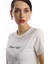 Kadın Minimal Project Basklı T-Shirt Beyaz 2