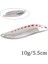 10G Gümüş-Kancasız Stil 1 Adet Metal Er Kaşık Balıkçılık Lures 2. Tüy Tiz Kanca ile Altın Gümüş Yapay Yem Alabalık Pike Bas Mücadele (Yurt Dışından) 1