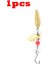 Sarı Stil Metal Er Kaşık Balıkçılık Lures Parladı Wobbler 2.4g 1.3g Döner Pullu Alabalık Yapay Yem Kancalı Bas Pesca (Yurt Dışından) 1