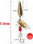 Sarı Stil Metal Er Kaşık Balıkçılık Lures Parladı Wobbler 2.4g 1.3g Döner Pullu Alabalık Yapay Yem Kancalı Bas Pesca (Yurt Dışından) 3