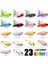 Renk W Stili 23 Renk Metal Vıb Lures Güçlü Canlı Titreşimler Kaşık Cazibesi Balıkçılık Yem Bas Yapay Sert Yem Ağustosböceği Böcek Cazibesi 3D Gözler (Yurt Dışından) 3