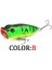B Tarzı .5cg Popper Balıkçılık Minnow Balıkçılık Cazibesi Crankbait Wobbler Mücadele Isca Poper Yüzer Üst Su Turna Yemleri (Yurt Dışından) 5