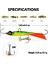 No.2 Tarzı Goture 1pc Kış Dengeleyicileri 6.6cm 9.4g Buz Balıkçılığı Lurejigging Rap ile Minnow Profil Dengesi Kış Balıkçılığı Için 2 Renk (Yurt Dışından) 3