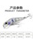 S02 Stili 1 Adet Mking Minnow Balıkçılık Cazibesi 4.3g Sert Yem Balıkçılık Wobblers Crankbait Levrek Pike Somon Alabalık Bas Cazibesi (Yurt Dışından) 5