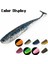 ZZY027 Stili 30 Adet 50MM 1g Ardae Balıkçılık Cazibesi G T-Tail Wobblers Silikon Rahat Köpekbalığı Yapay Çift Renkli Yemler Bas Levrek Leurre Çorbası (Yurt Dışından) 3