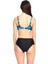 Too Salty Swimwear Kadın Mavi Yeşil Desenli Toparlayıcı Yüksek Bel Bikini 23S116ST 2