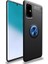 Samsung Galaxy A31 Kılıf Ravel Silikon Yüzüklü Mıknatıslı Mavi 1